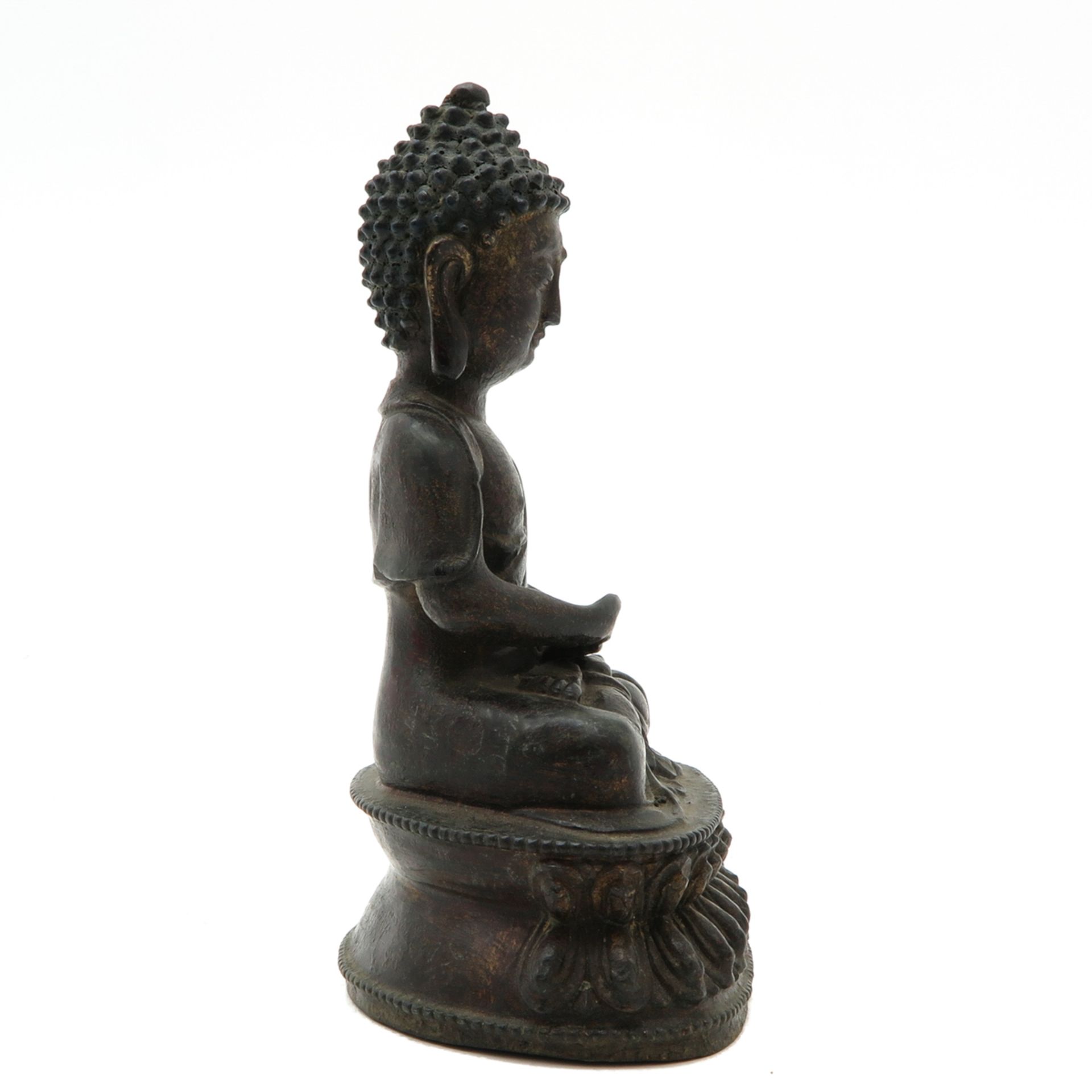 Bronze Buddha Sculpture - Bild 4 aus 6