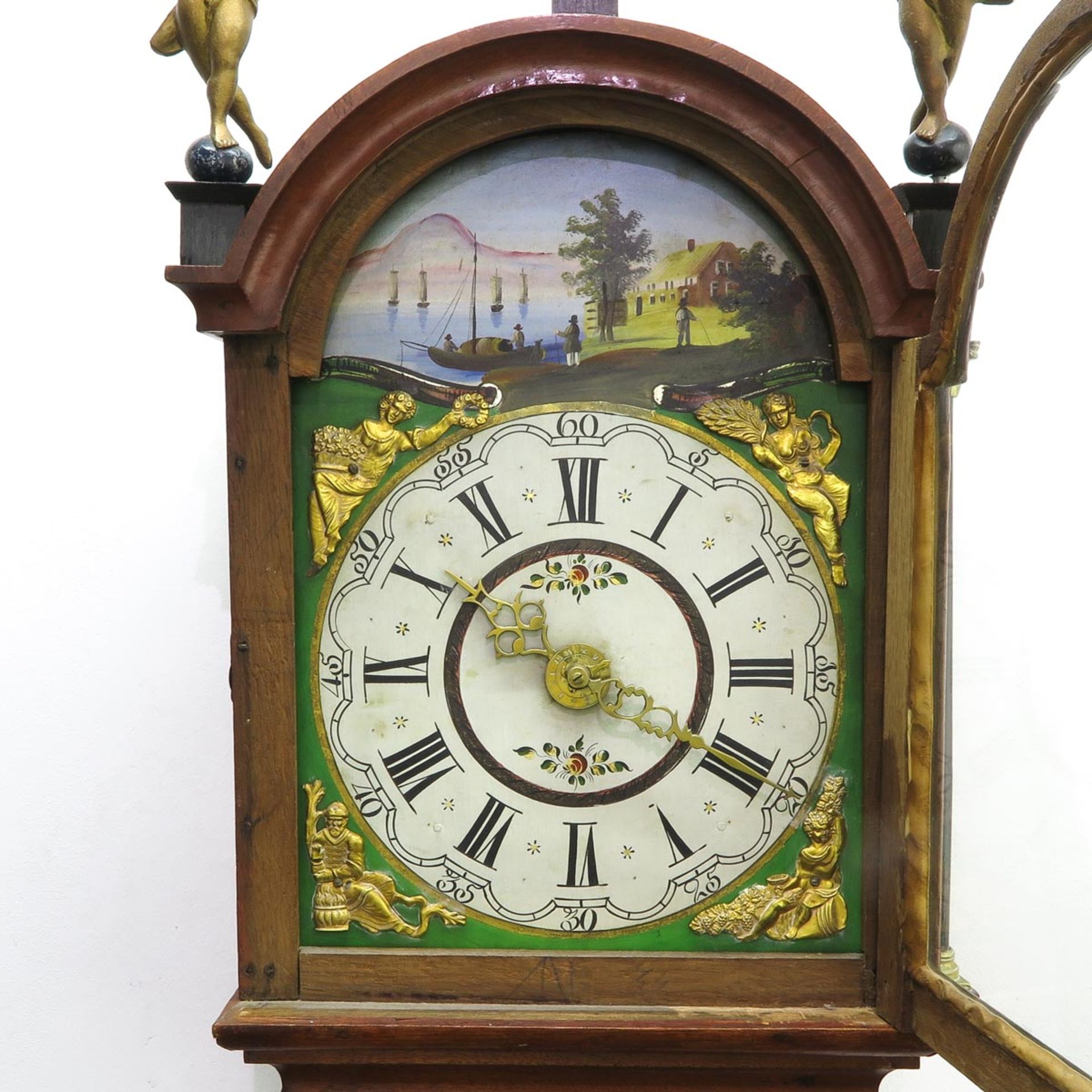 19th Century Friesland Staartklok or Wall Clock - Bild 2 aus 4