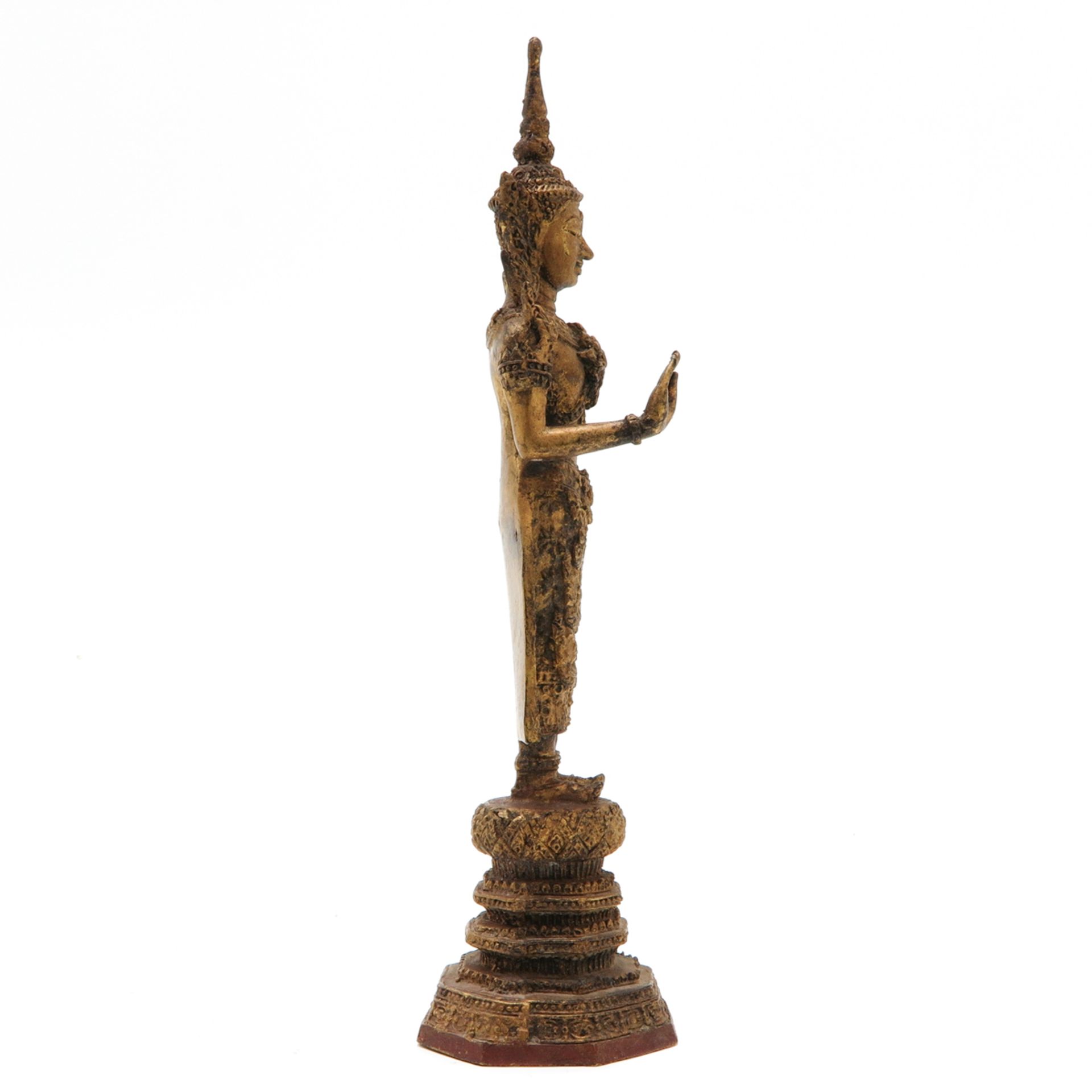 Bronze Buddha Sculpture - Bild 4 aus 6
