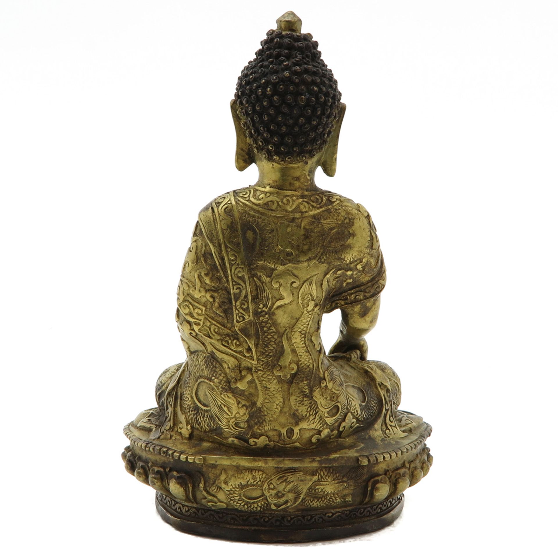 Bronze Buddha Sculpture - Bild 3 aus 6