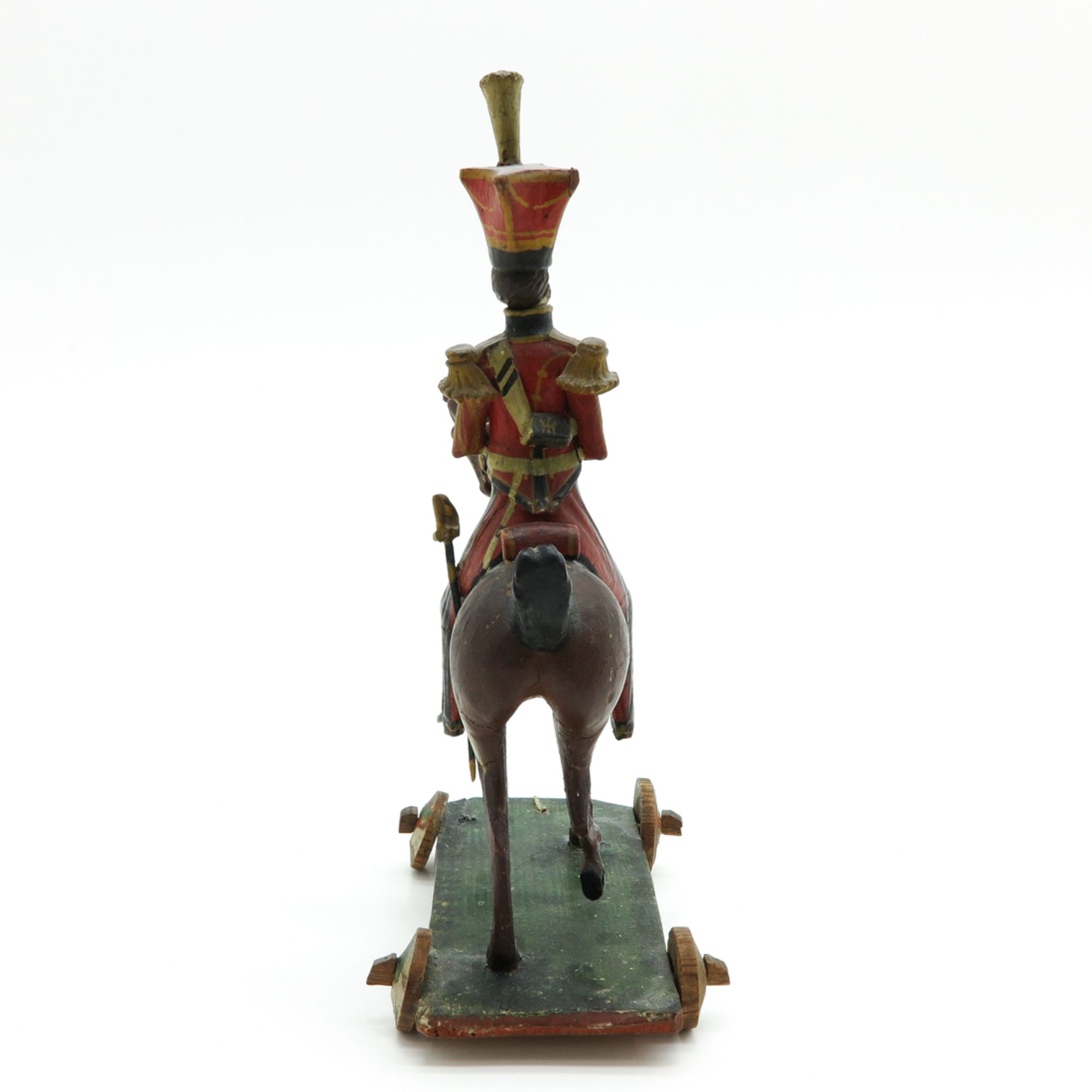Vintage Pull Toy of Napoleon on Horseback - Bild 2 aus 6