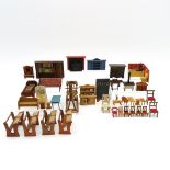 Diverse Lot of Vintage Doll Furniture