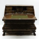 18th Century Double Serpentine Drop Front Desk