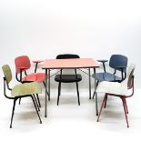 Retro Table and 5 Chairs Circa 1960