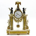 French Louis XVI Period Pendule Signed Mesureur a Paris