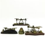 Lot of 3 19th Century Scales and Weights