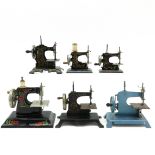 Lot of 6 Vintage Toy Sewing Machines