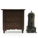 Miniature Cabinet and Fireplace