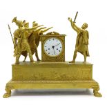 French Pendule Ca. 1800 Depicting The Oath of Horatius