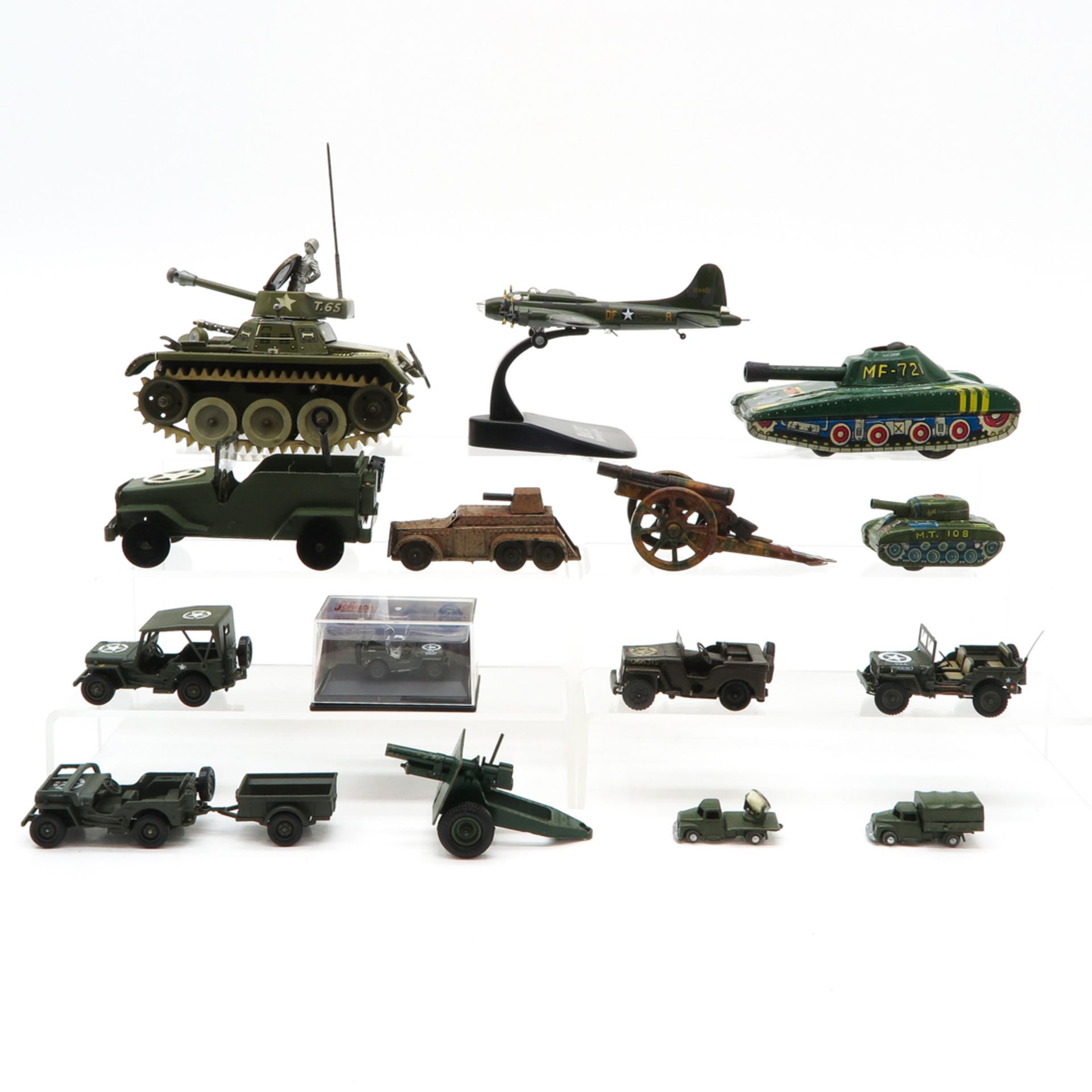 Diverse Lot of Toy Military Vehicles