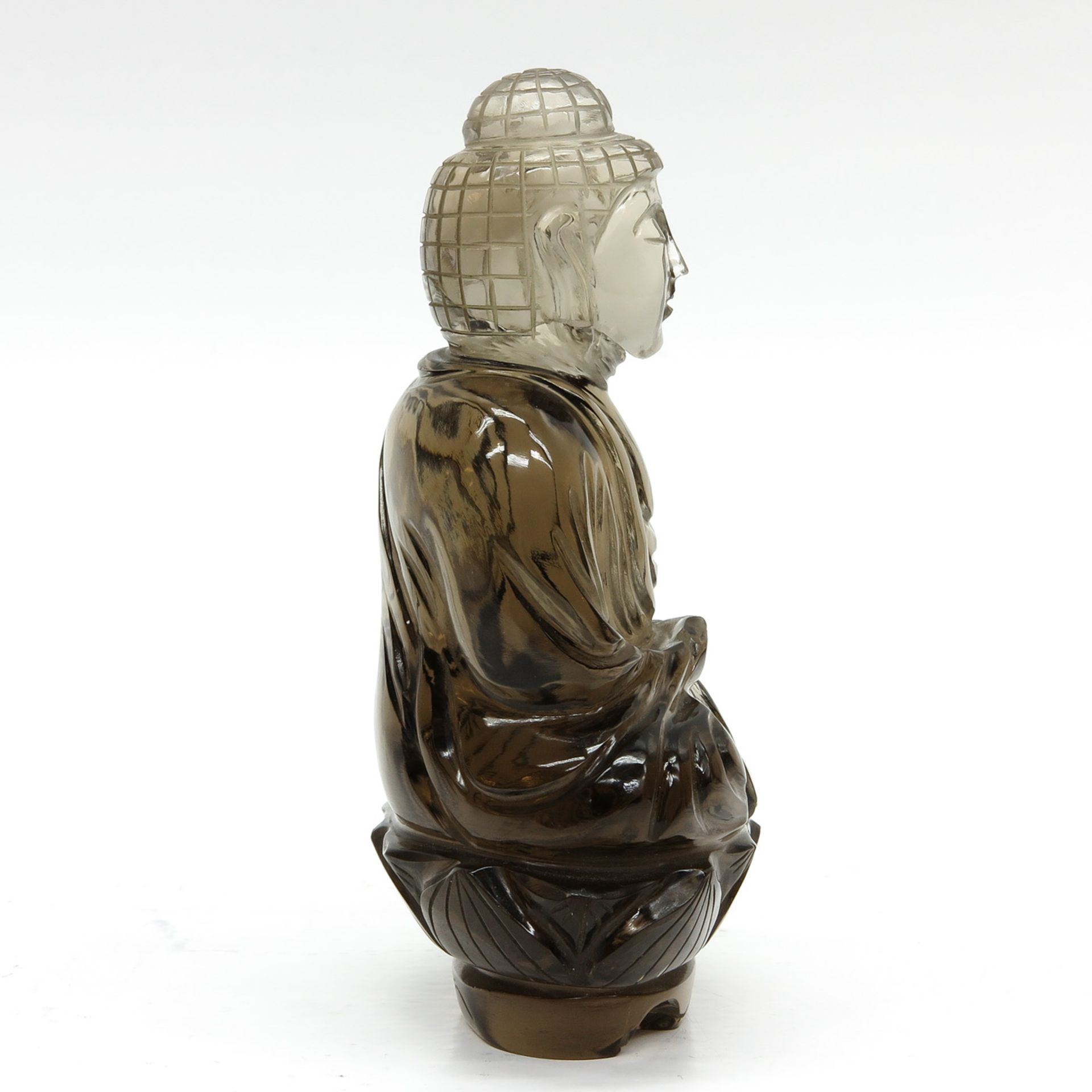 Carved Rock Quartz Buddha - Bild 4 aus 6