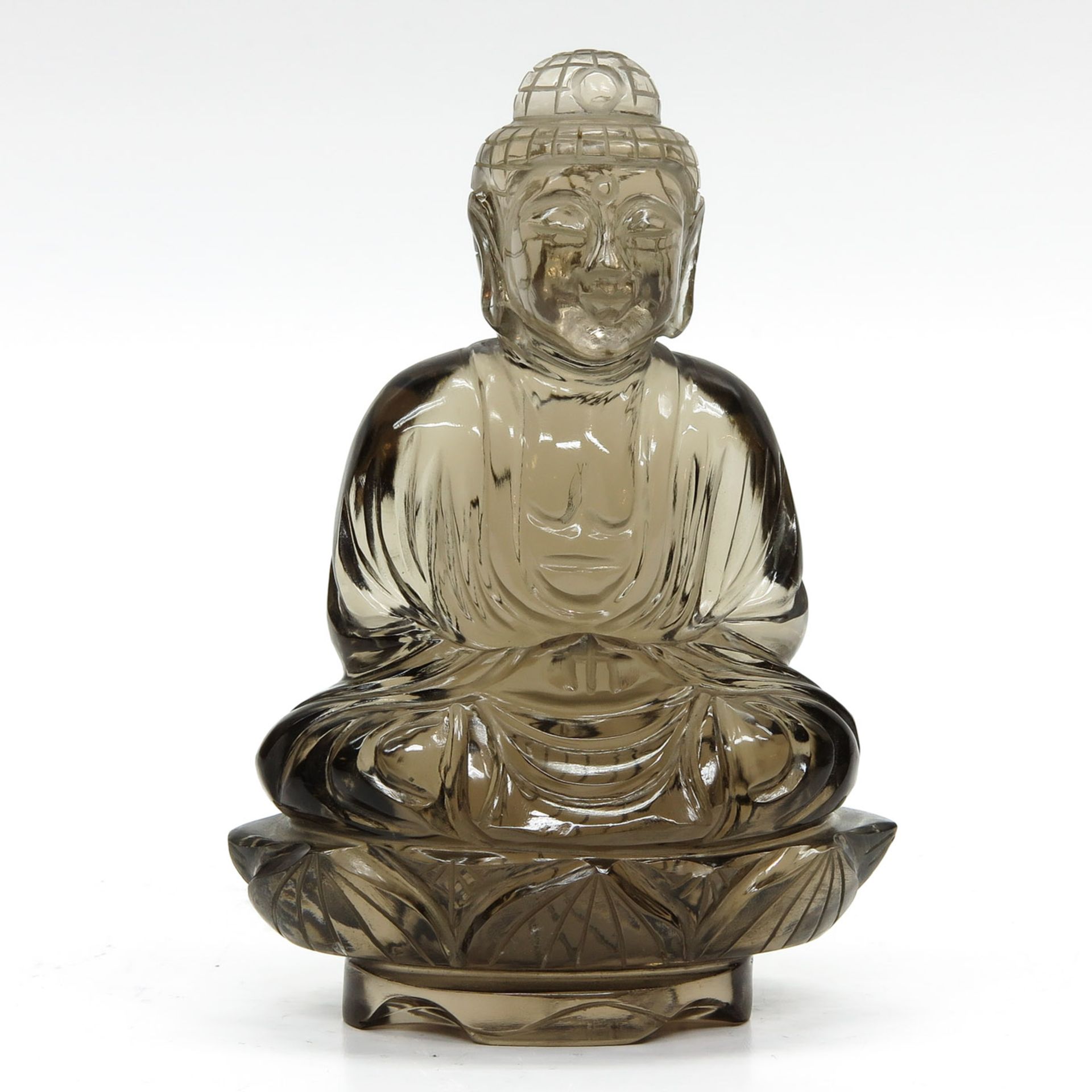 Carved Rock Quartz Buddha