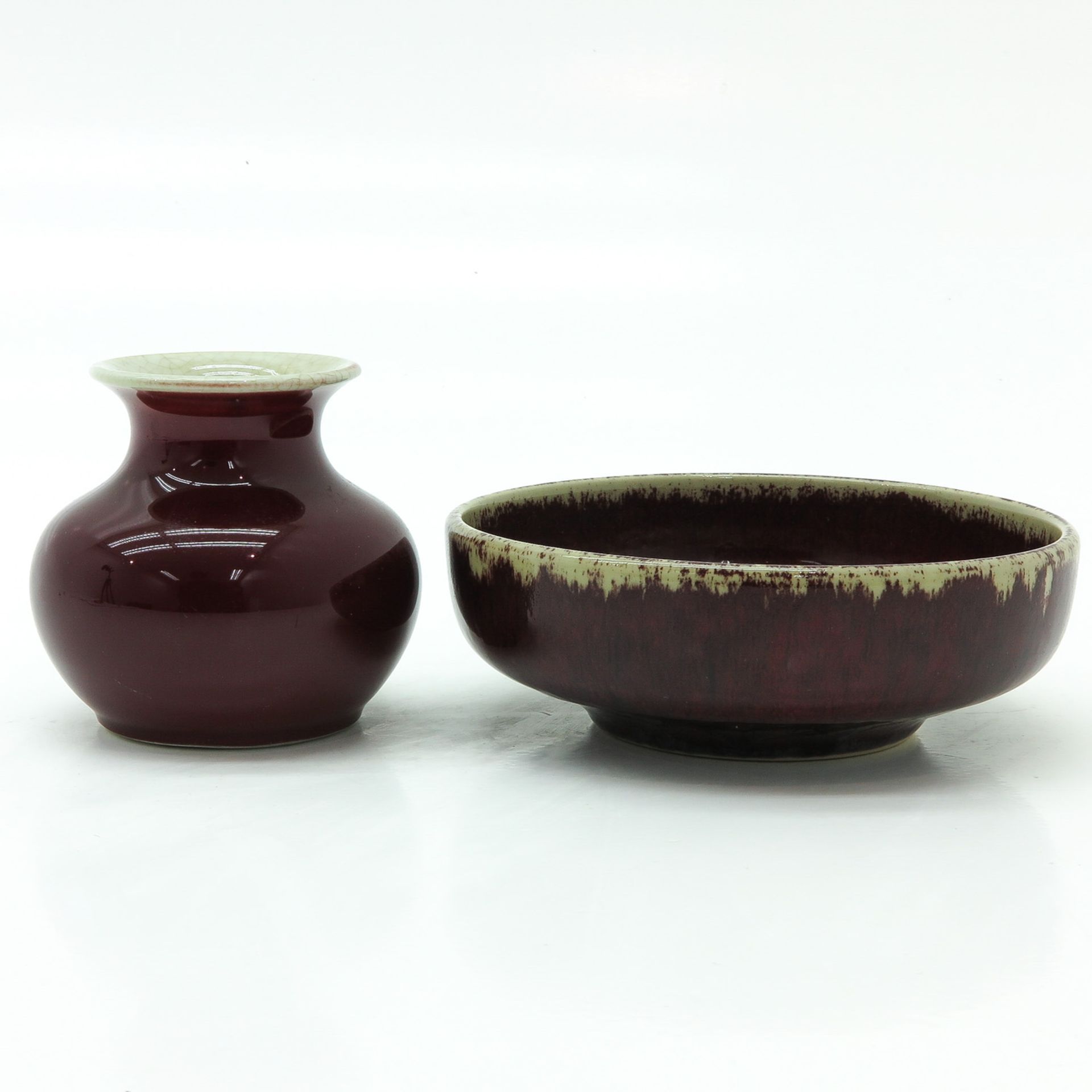 Sang de Boeuf Decor Vase & Bowl - Bild 4 aus 6