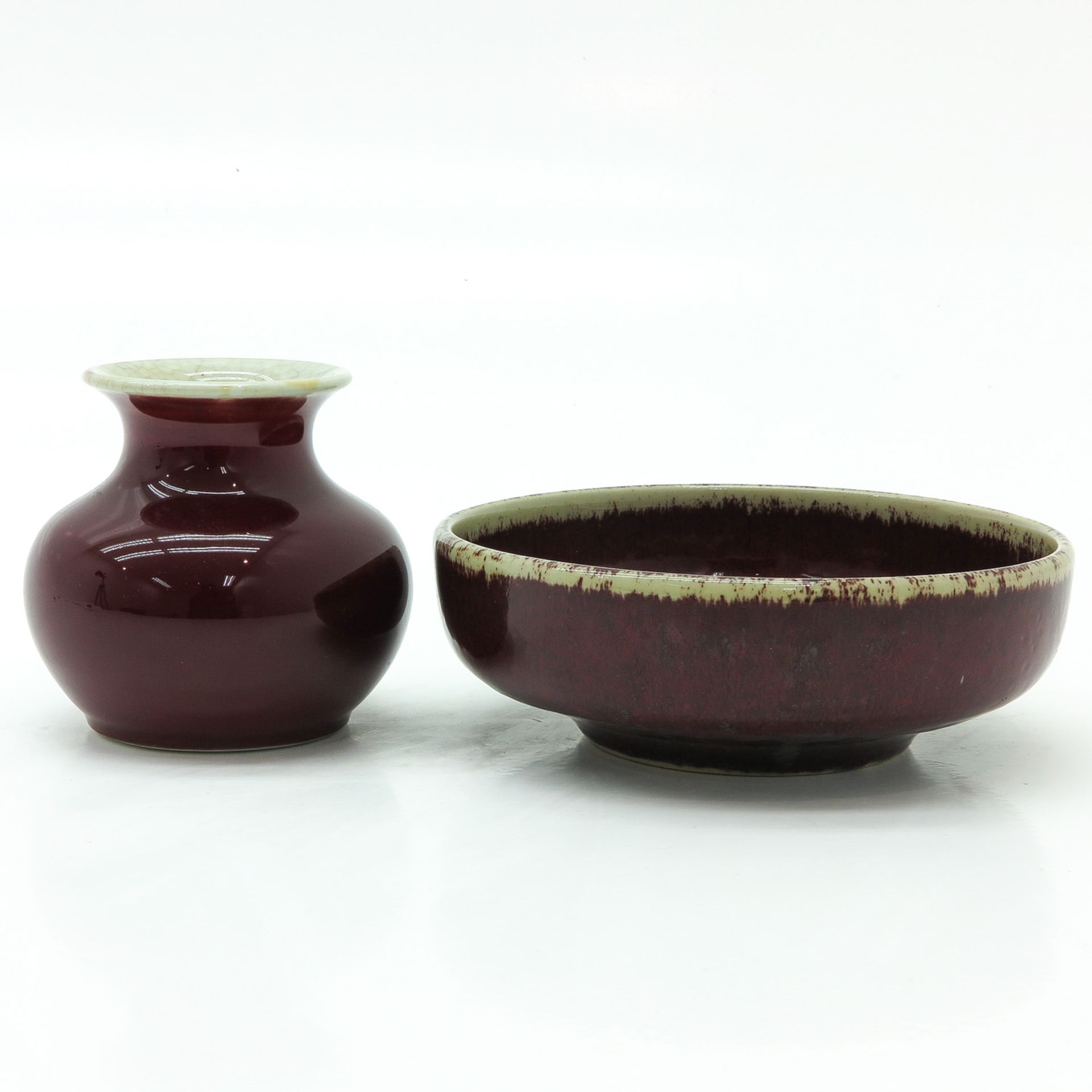 Sang de Boeuf Decor Vase & Bowl - Bild 2 aus 6