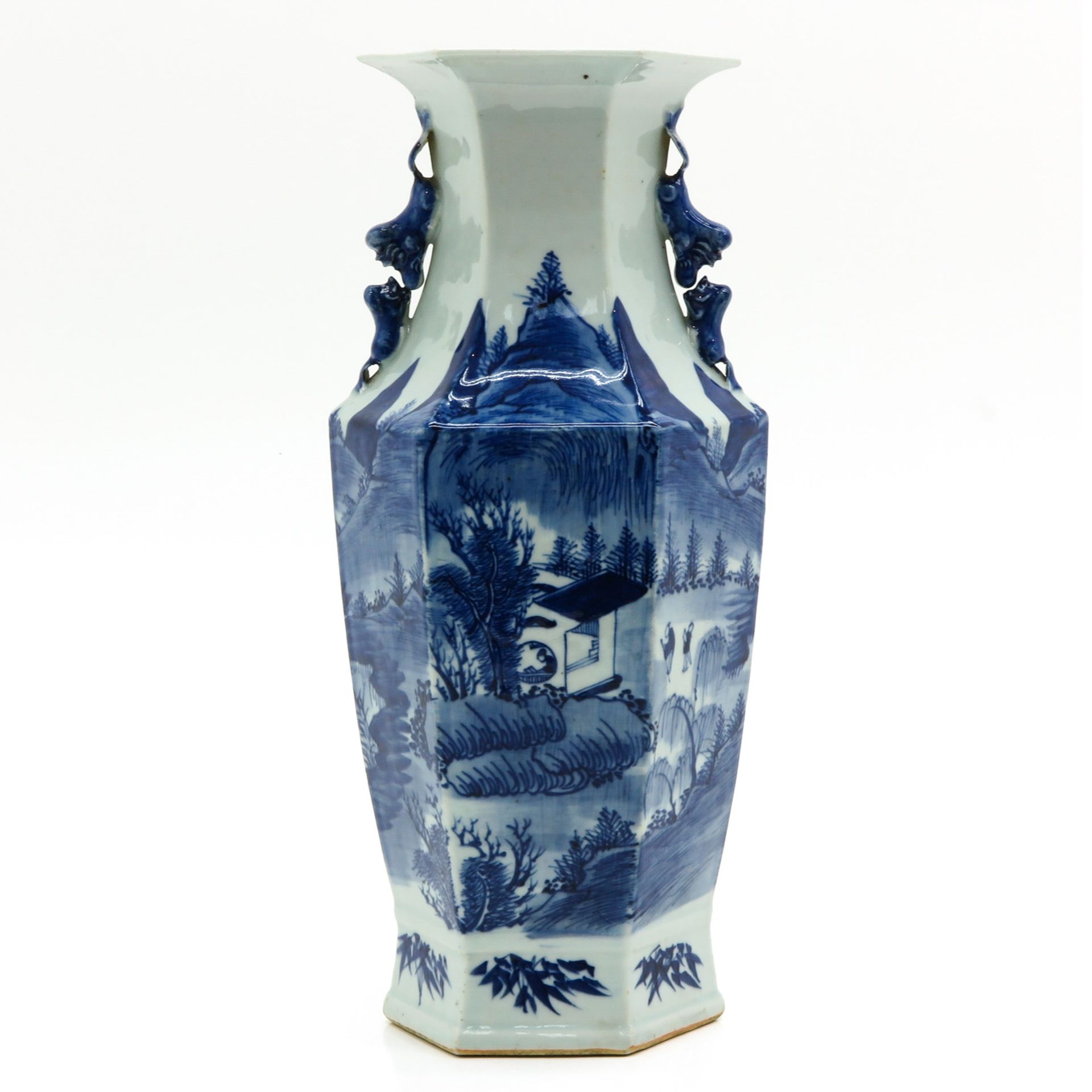 Blue and White Decor Vase