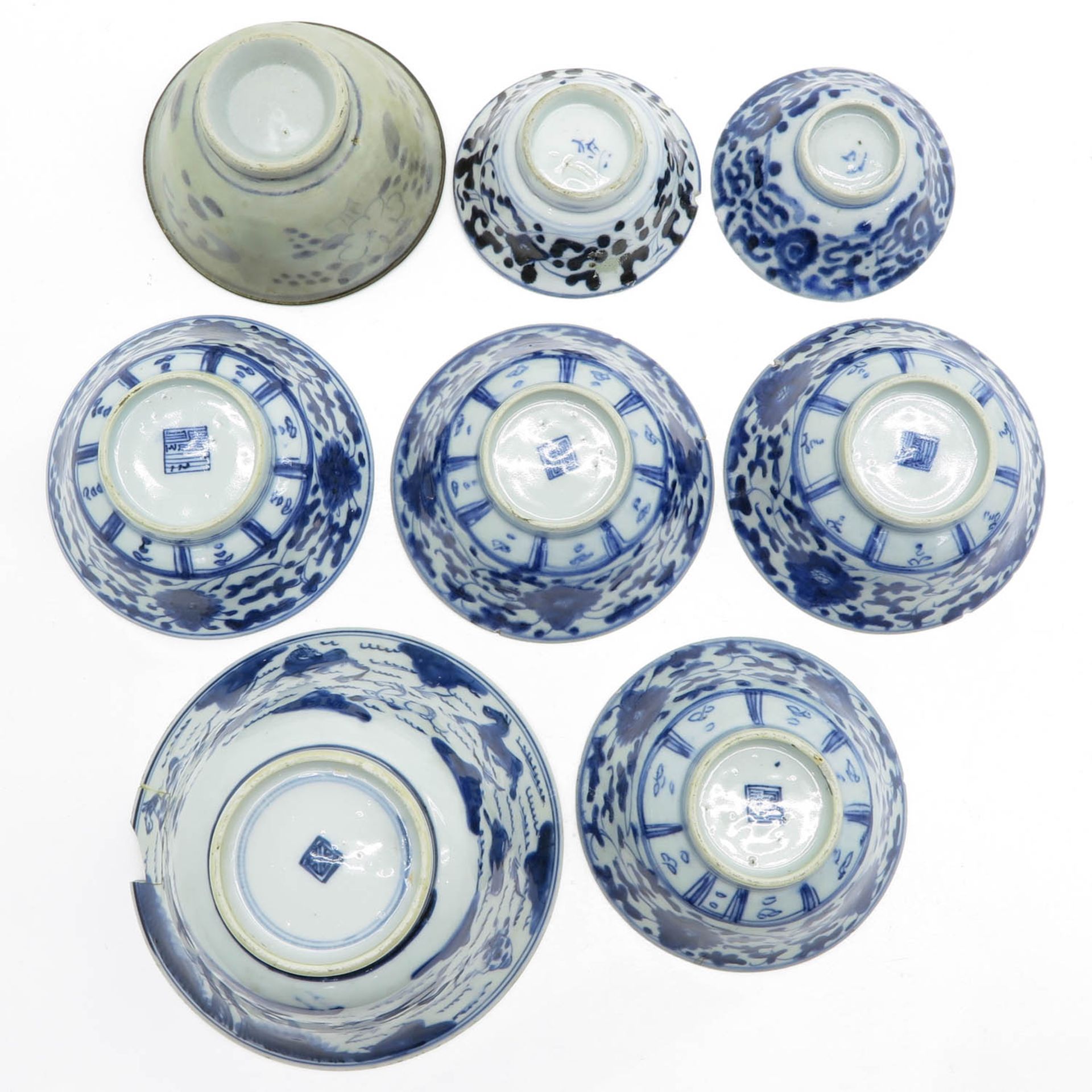 Diverse Lot of Blue and White Decor Bowls - Bild 6 aus 6