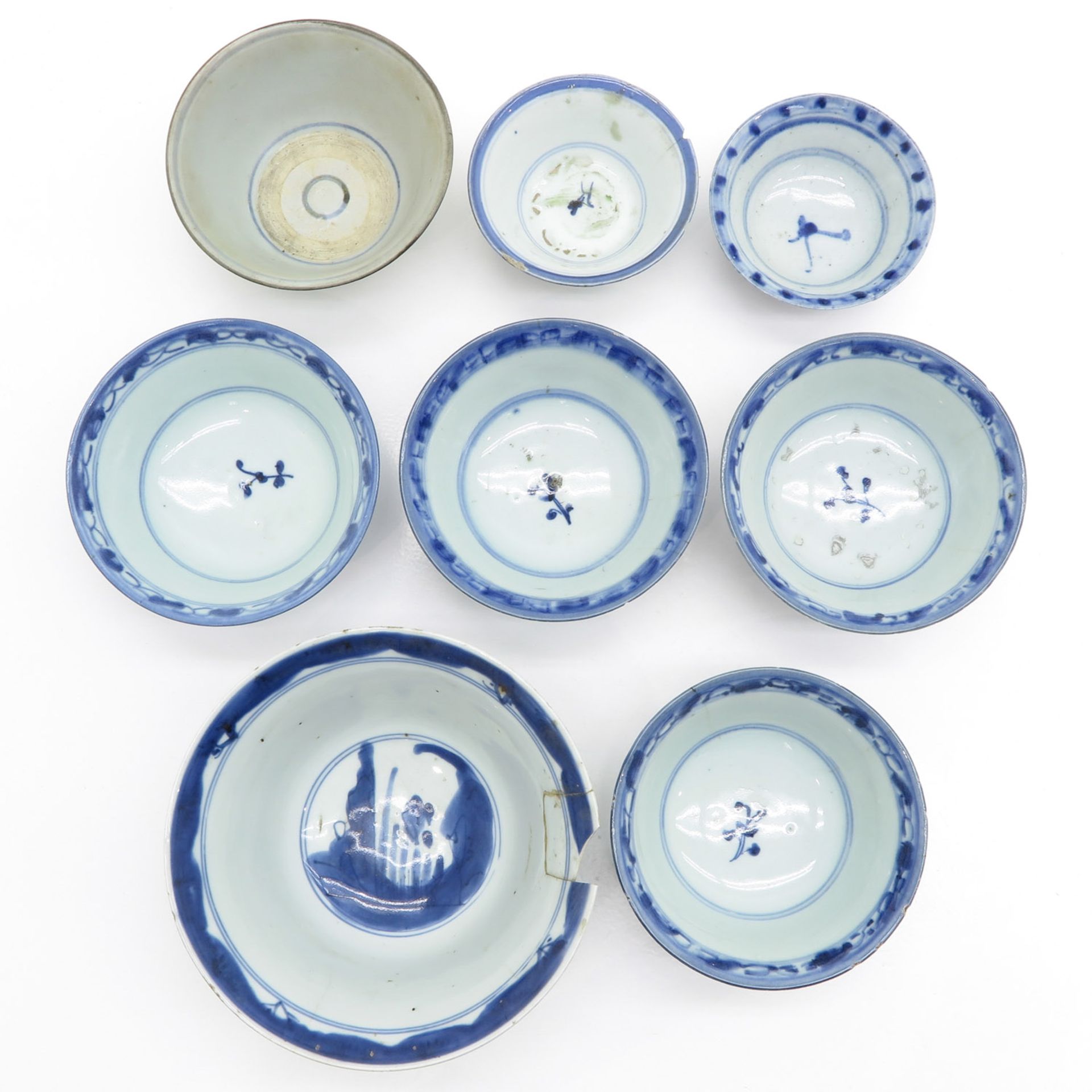 Diverse Lot of Blue and White Decor Bowls - Bild 5 aus 6