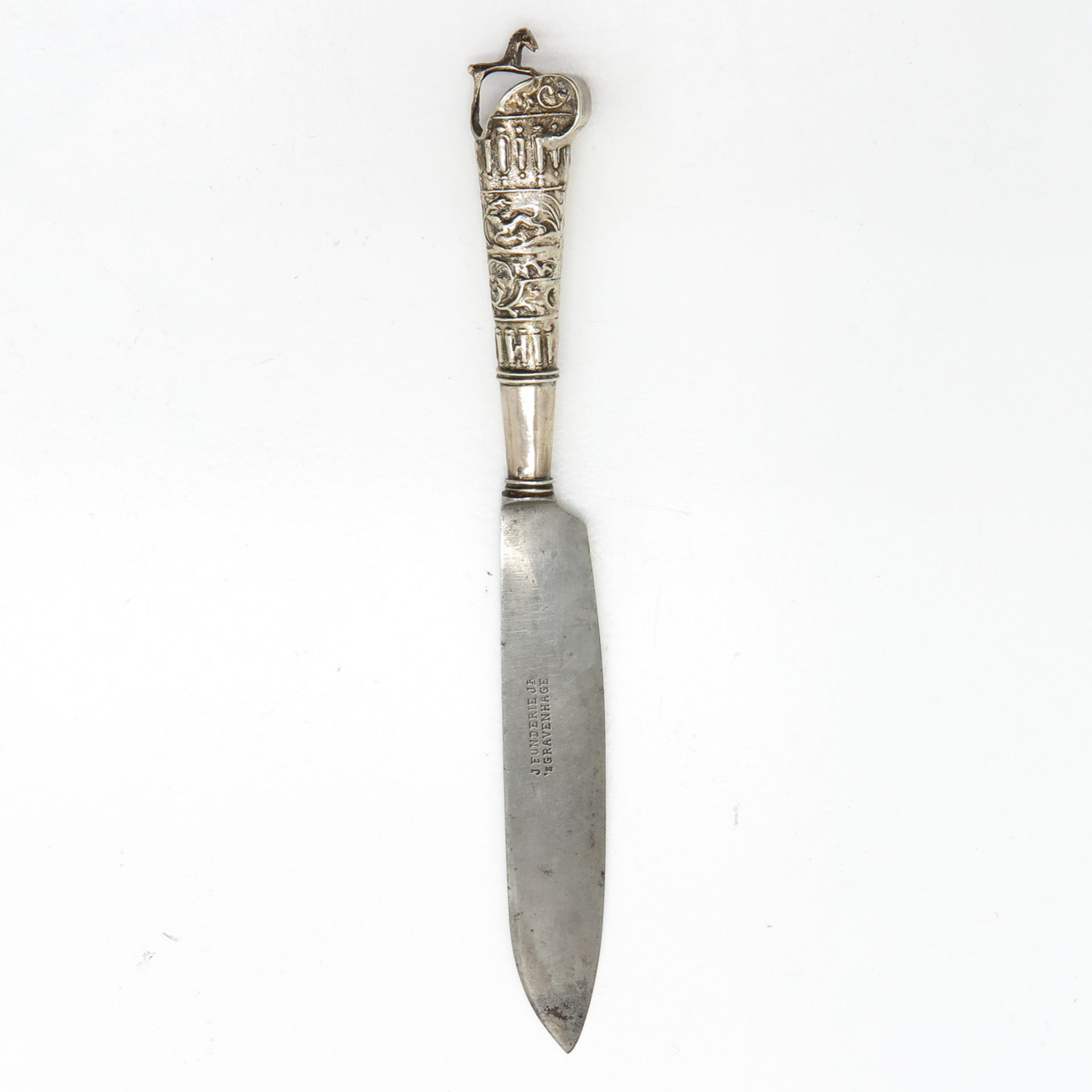 A Dutch Knife with Silver Handle - Bild 2 aus 2