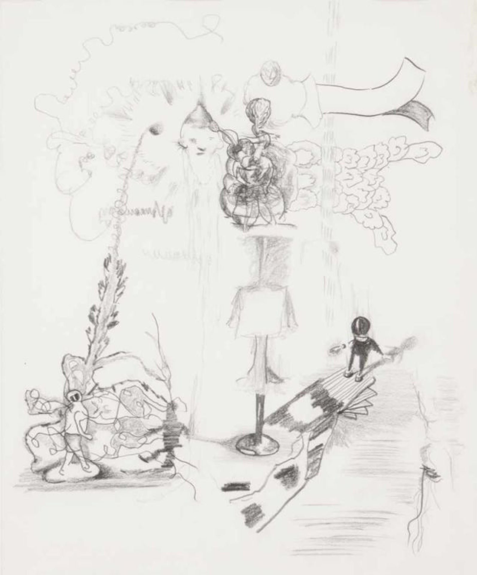 Jorge Queiroz (n. 1966) Untitled Graphite on paper Signed and dated 1999 on the reverse 42,5x35 cm