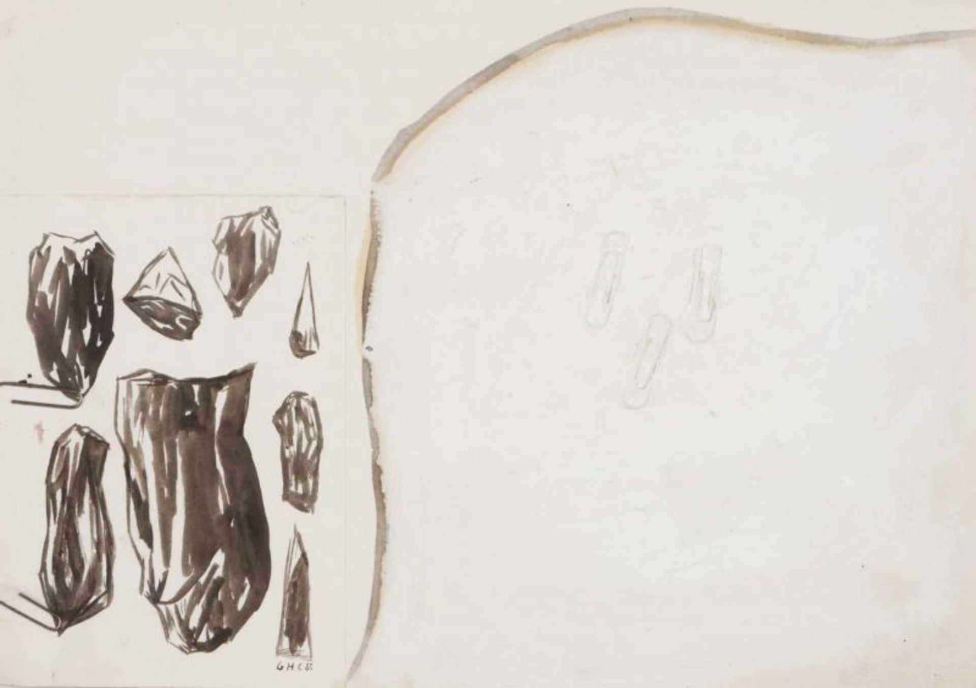 Gil Heitor Cortesão (n. 1967) Untitled Mixed media on paper Signed and dated 88 21x29 cm