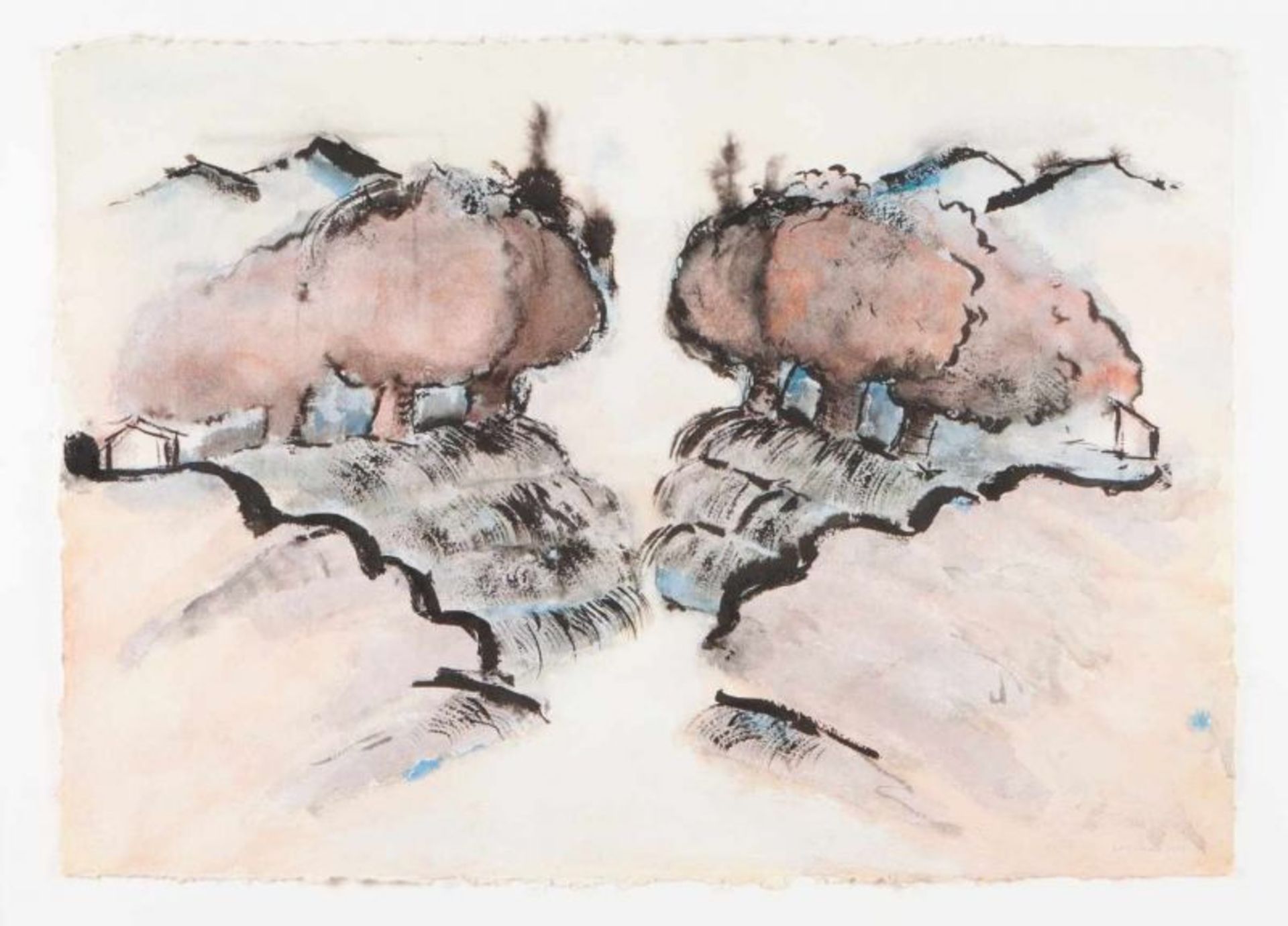 João Queiroz (n. 1957) Untitled Watercolor on paper Signed and dated 1999 70x99 cm