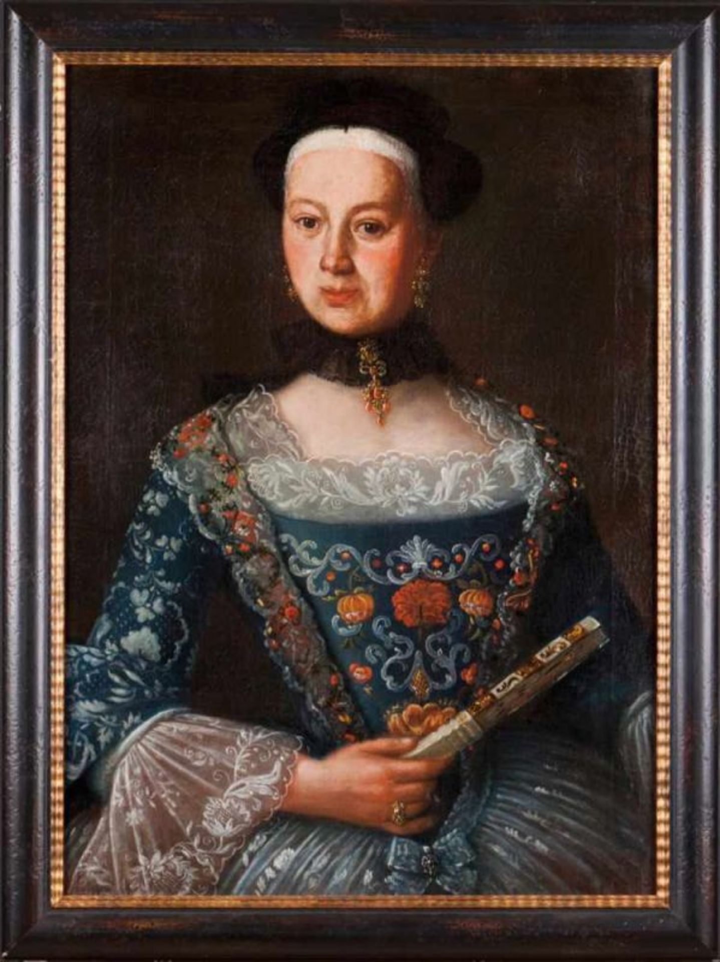 Carl Joseph Keiser (1702-1765) Joana Dorothea Phyfferin von Altishoffen's portrait aged 35 Oil on - Image 2 of 2