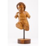 Putto Wood sculpture Portugal, late 19th,e arly 20th century (arms and legs missing; traces of