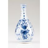 A small bottle Chinese porcelain Blue decoration depicting flowers Ming Dynasty, Wanli Period (