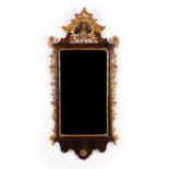 A D. José style mirror Rosewood veneered wood Carved and gilt decoration Portugal, 19th century