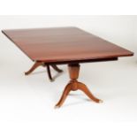 An English style dining table Mahogany With three extension boards 20th century 75x318x135 cm (