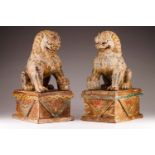 A couple of Buddhist lions