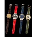 A set of 4 watches (2 Catamaran, Citizen, Roamer)