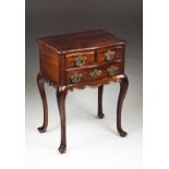 A small D. José side table Rosewood Carved decoration With three small drawers Brass mounts
