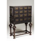 A cabinet with stand