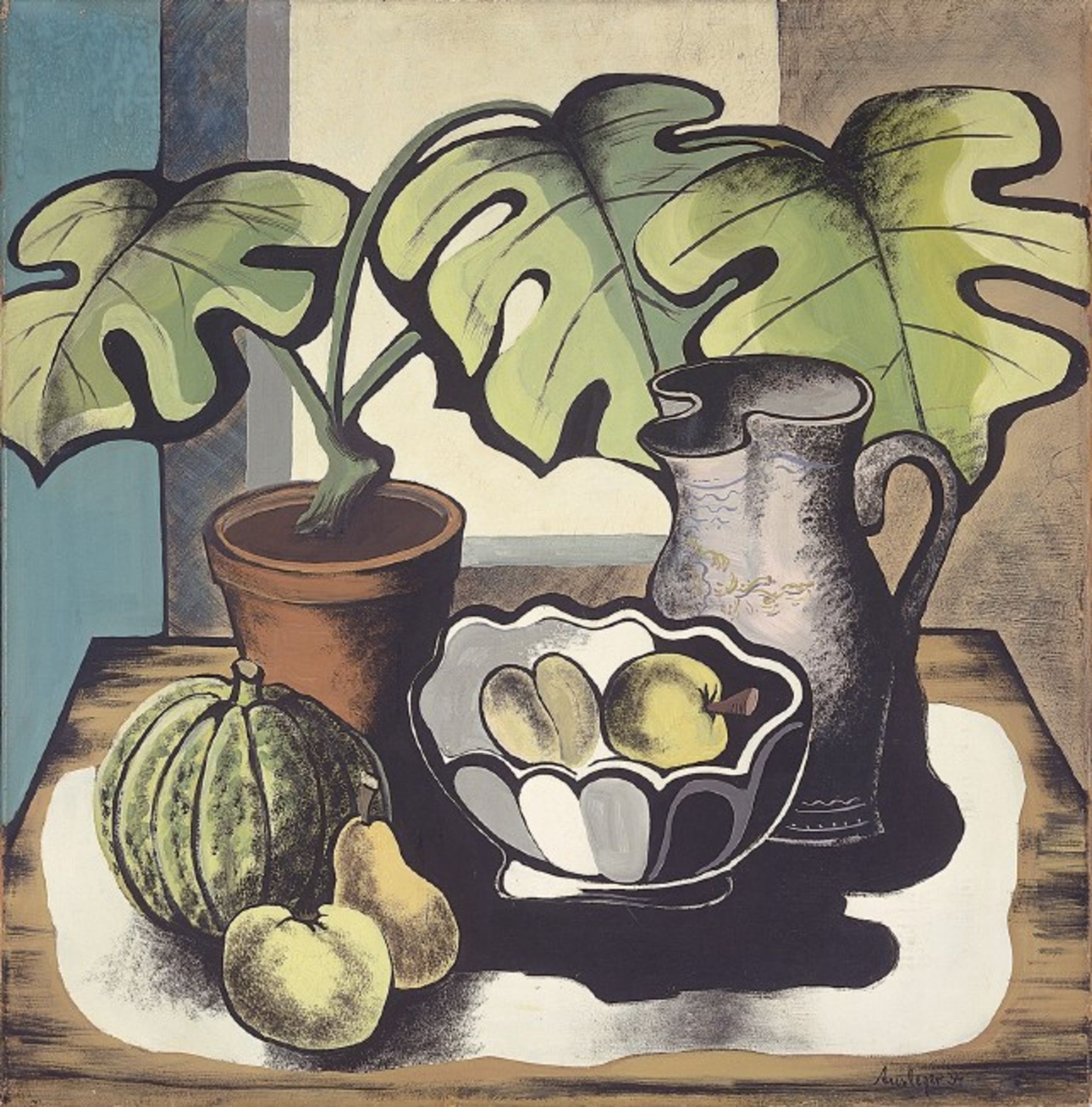 Rudolf Ausleger (Weißenfels/Thüringen 1897 – 1974 Berlin) Stillleben mit Früchten und