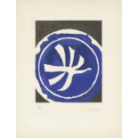 Georges Braque (Argenteuil 1882 – 1963 Paris) "L’Oiseau blanc". 1961 Farblithografie auf Arches-