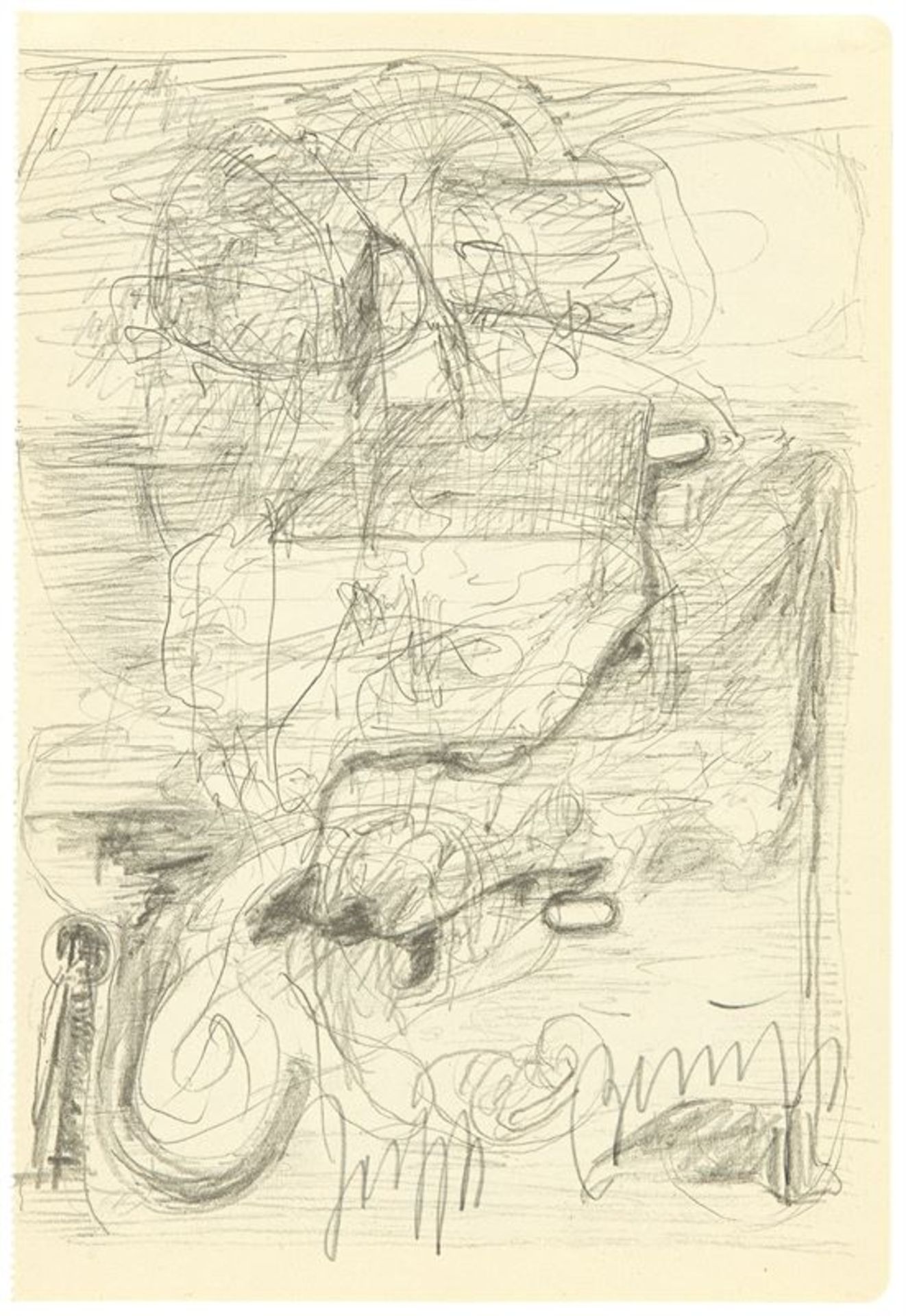 Joseph Beuys (Krefeld 1921 – 1986 Düsseldorf) Ohne Titel. 1972 Bleistift auf Notizbuchseite,