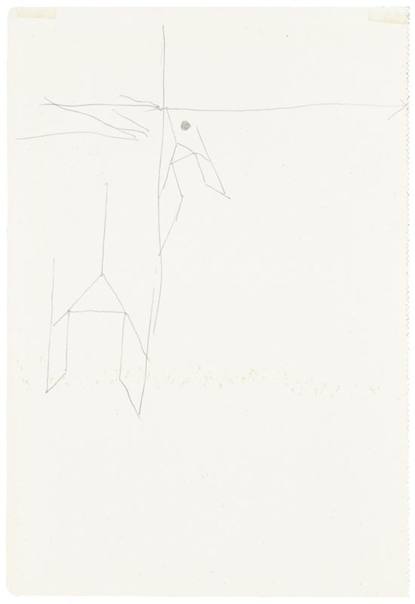 Joseph Beuys (Krefeld 1921 – 1986 Düsseldorf) Ohne Titel. Bleistift auf Notizbuchseite,