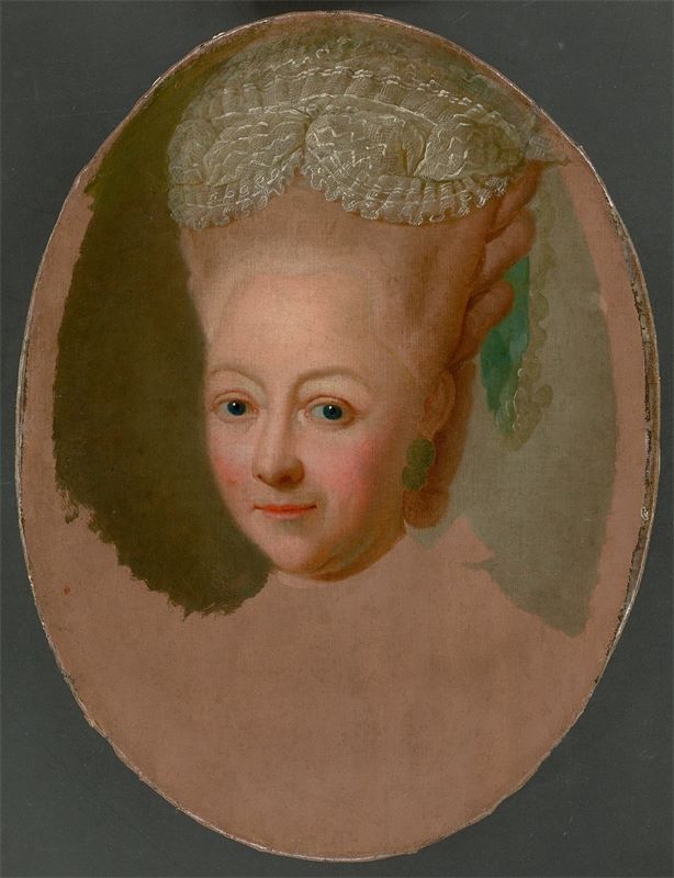 Georg David Matthieu (Berlin 1737 – 1778 Ludwigslust) Non-Finito: Herzogin Luise Friederike zu