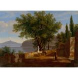 Johann Wilhelm Walkhoff (Gröbzig 1789 – 1822 Neapel) Terrasse des Kapuzinerkosters Sant’Agnello