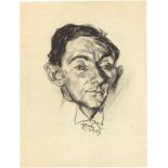 Ludwig Meidner (Bernstadt 1884 – 1966 Darmstadt) Portrait des Schauspielers Paul Graetz. 1919