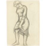 Aristide Maillol (1861 – Banyuls-sur-Mer – 1944)Stehende Frau. Um 1930/32Bleistift auf festem