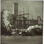 Alvin Langdon Coburn (Boston 1882 – 1966 Colwyn Bay) The Waterfront. New York. Vor 1907 Autotypie,