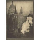 Alvin Langdon Coburn (Boston 1882 – 1966 Colwyn Bay) St. Paul's from Ludgate Circus. 1905