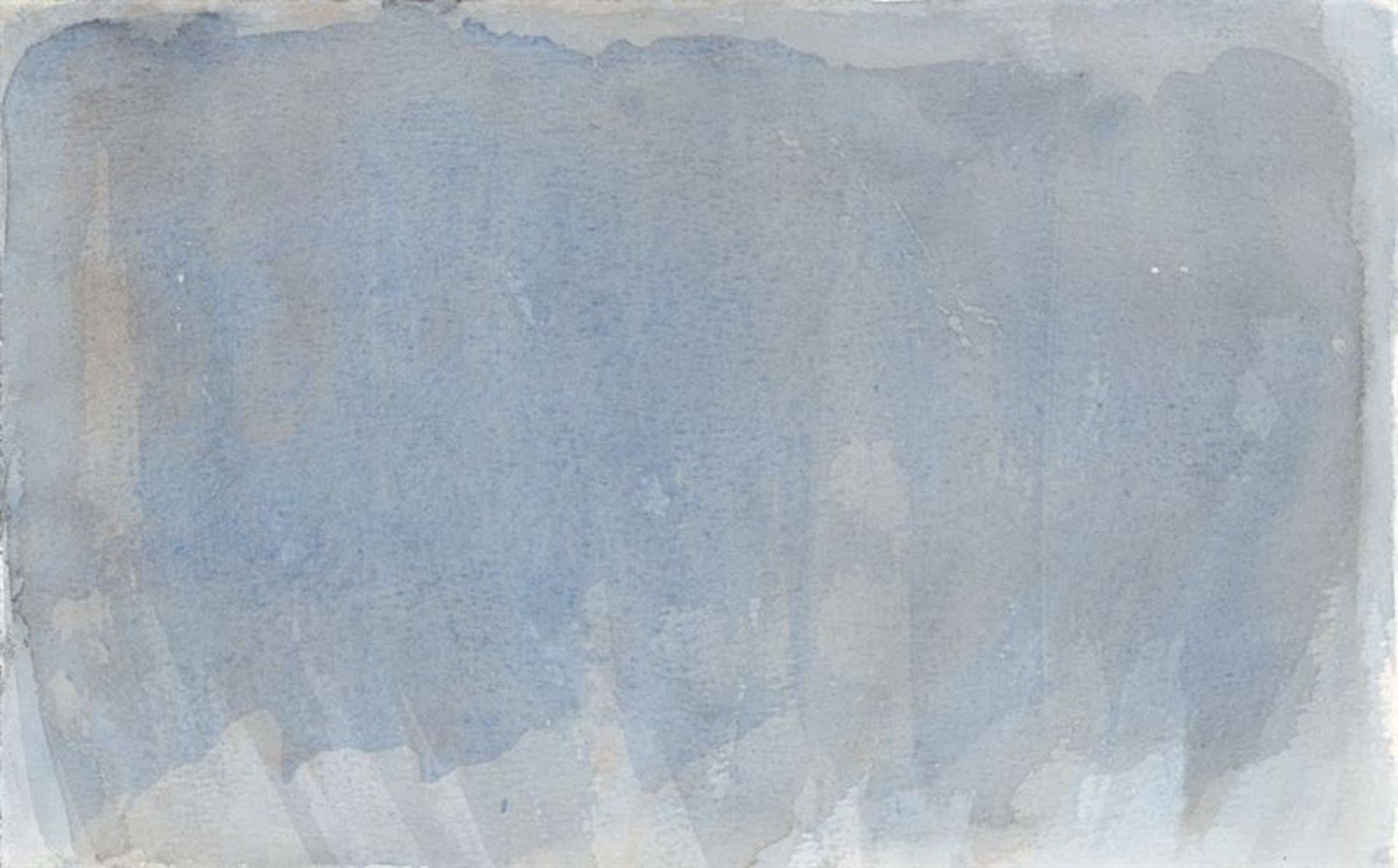 Raimund Girke (Heinzendorf 1930 – 2002 Köln )„grey“. 1991Aquarell auf Papier. 14,9 × 23,9 cm ( 5 ⅞ ×