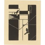 Gerd Arntz (Remscheid 1900 – 1988 Den Haag)„Tänzer“. 1924/87Holzschnitt auf Japanbütten. 28 × 21,5