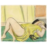 Max Beckmann (Leipzig 1884 – 1950 New York)„Liegende“. 1932Aquarell über Bleistift auf Velin. 48,8 ×