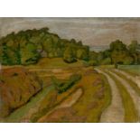 Otto Modersohn (Soest 1865 – 1943 Rotenburg/Wümme)„Weyerberg“. 1916Öl auf Holz. 28 × 37 cm ( 11 × 14