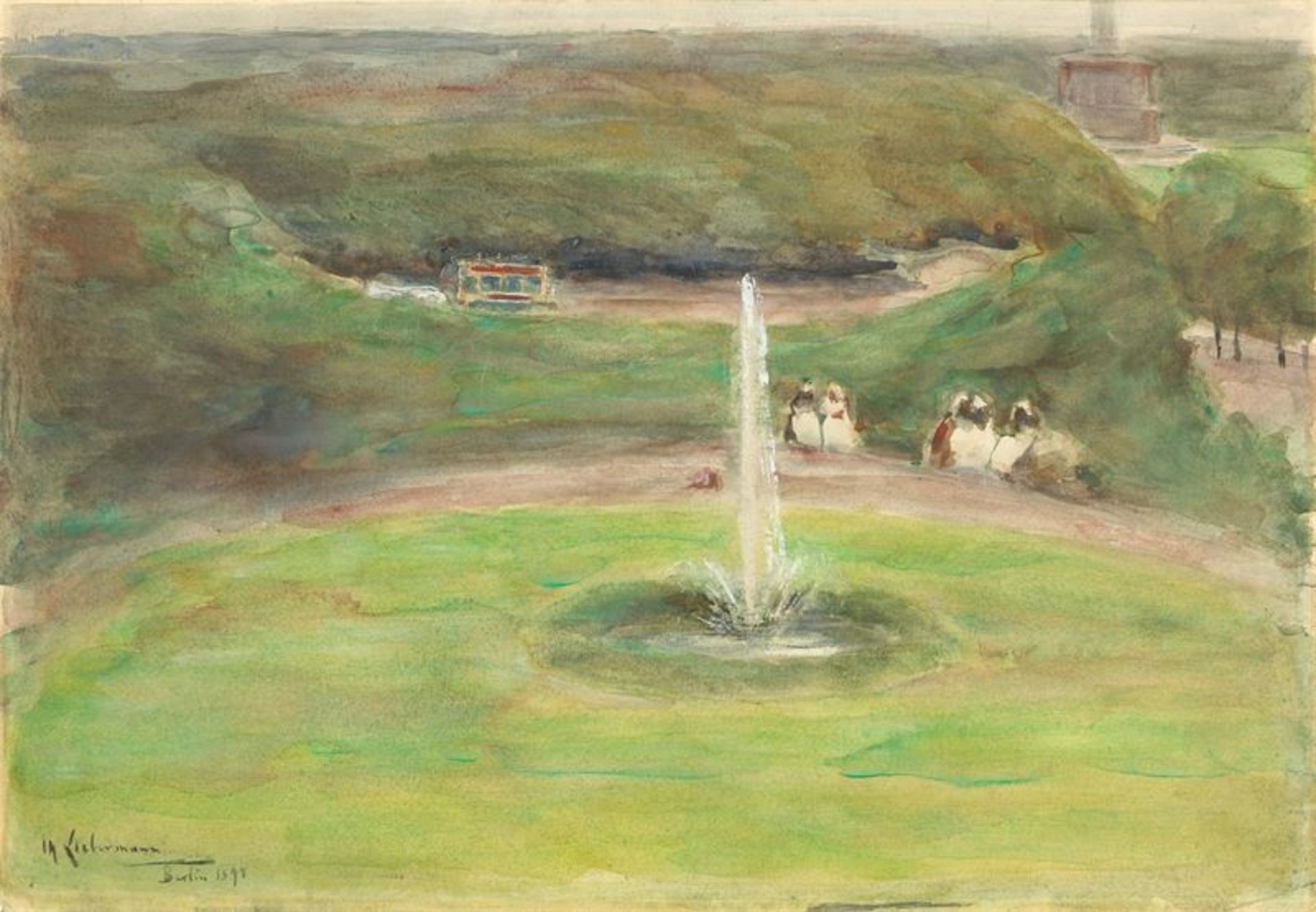 Max Liebermann (1847 – Berlin – 1935)Blick aus dem Atelier auf den Königsplatz und die