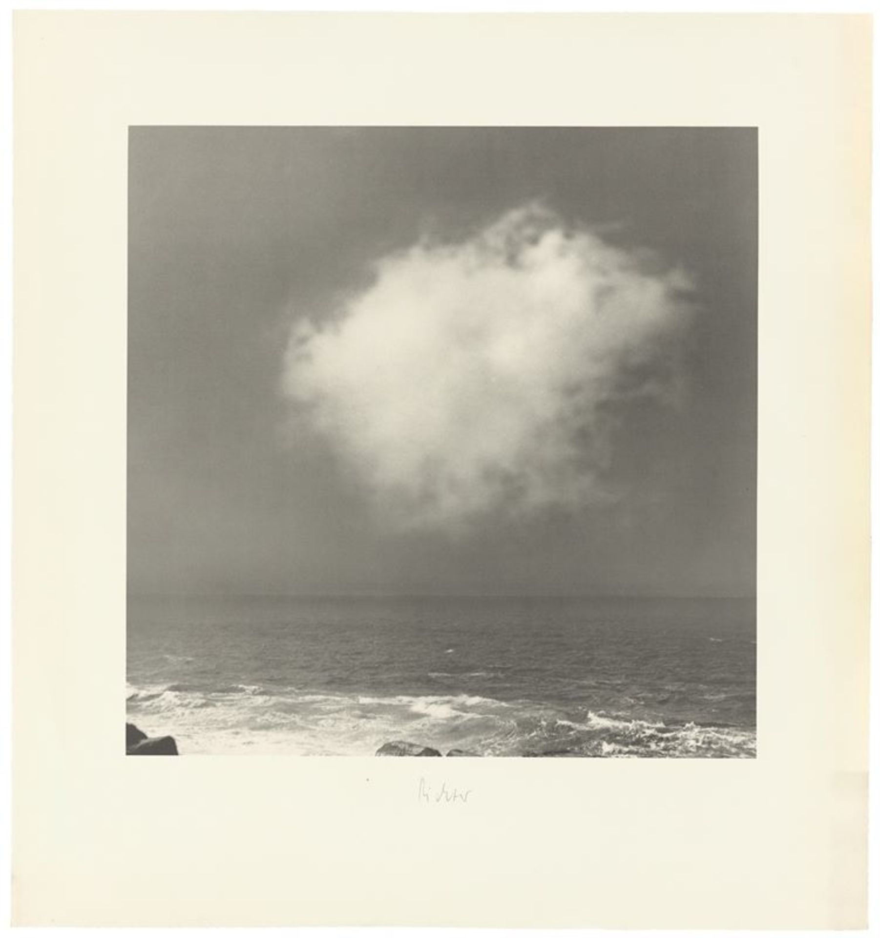 Gerhard Richter (Dresden 1932 – lebt in Köln)„Wolke“. 1971Offset auf glattem Papier. 44 × 44 cm (